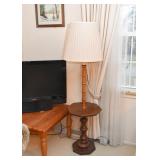 Vintage Floor Lamp Table