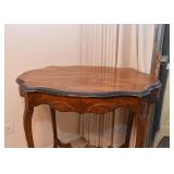 Vintage Parlor Table with Carved Details