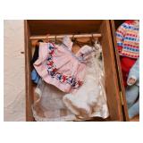 Vintage Dolls with Case & Clothing