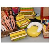 Vintage Blow-Up Barbie Doll Furniture