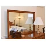 Lowboy Chest of Drawers with Mirror