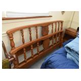 King Size Bed - Headboard & Foot Board with Spindles