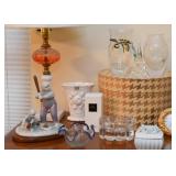 Baseball Figurine, Vases & Bowls, Trinket Boxes, Glass Eiffel Tower Figurine, Etc.