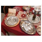 Silverplate / Silver Plate Flatware & Serving Pieces
