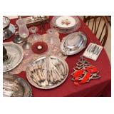 Silverplate / Silver Plate Flatware & Serving Pieces