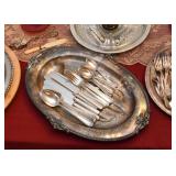 Silverplate / Silver Plate Flatware & Serving Pieces