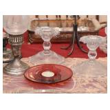 Glassware - Candlesticks & Candle Holders