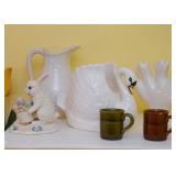 Home Decor, Figurines, Vases, Pitcher, Small Mugs