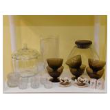 Vintage Glassware - Vases, Jars, Salt Cellars, Dessert Glasses, Etc.