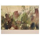 Framed Watercolor Painted, Signed