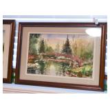 Framed Watercolor Painted, Signed