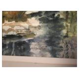 Framed Watercolor Painted, Signed