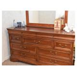 Lowboy Dresser with Mirror