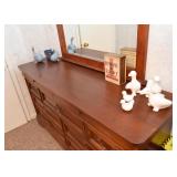 Lowboy Dresser with Mirror