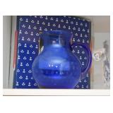 Cobalt Blue Glass Pitcher