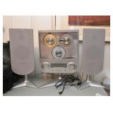 Sharper Image 3 Disc CD Player with Speakers