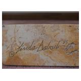 Southwestern Sculpture - Round Indian Woman - by Linda Daboub (Italian Marble)