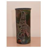 Pacific Northwest Raku Vase