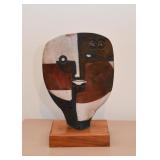Abstract Art Pottery Sculpture, Signed