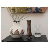 Southwestern Navajo / Native American Pottery Vase (Signed), Decorative Vases