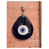 Turkish Blue Glass Evil Eye Wall Hanging
