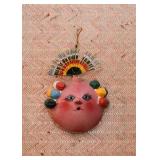 Folk Art Coconut Mask / Wall Hanging