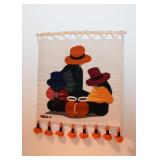 Southwestern / Mexican Woven Tapestry Wall Hanging, Signed