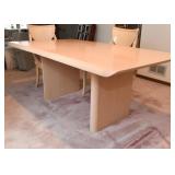Ello Limed Oak Dining Table & Epos Side Chairs (from Merchandise Mart),includes 1 extra leaf