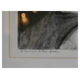 Framed Original Limited Edition Artwork "A Picnic on the Lake", Signed S. Marchetti (1992)