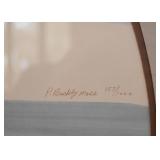 Framed Limited Edition Artwork, Signed P. Buckly Moss