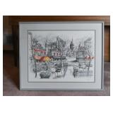 Framed Original Artwork, Signed & Dated