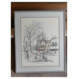 Framed Artwork - Street Scene