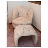 Thayer Coggin Tub Chair & Directional Ottoman