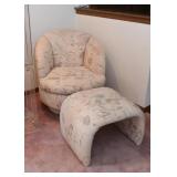 Thayer Coggin Tub Chair & Directional Ottoman