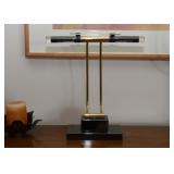 Beautiful Piano Lamp with Brass & Lucite Accents (there are 2 of these