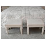 Pair of Upholstered Benches