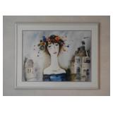 Framed Original Watercolor Painting - "Lost in Love" by Alexander Klevan