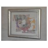 Framed Original Paper Artwork - "Ritual of Peace", Signed