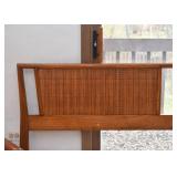 MCM Wood & Rattan Headboard