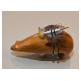 Large Wood Carved Bear Fetish by Jonathan T. Huth