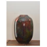 Raku Art Pottery Vase