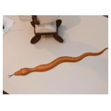 Wood Carving - Carved Ashwood Snake
