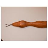 Wood Carving - Carved Ashwood Snake