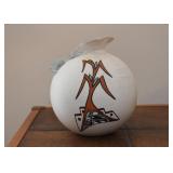 (Other Side of the Vase) Southwestern Pottery Vase, Signed