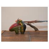 Wood Carved Bear Fetish - Southwestern Artwork