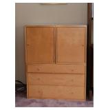 Light Wood Tone Chest / Wardrobe
