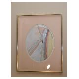 Original Framed Abstract Artwork, Signed