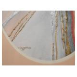 Original Framed Abstract Artwork, Signed