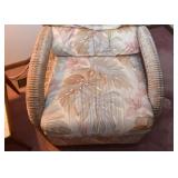 Contemporary Wicker Armchair with Cushions