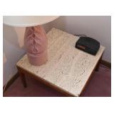 MCM End Table with Stone Top (there are 2 of these)